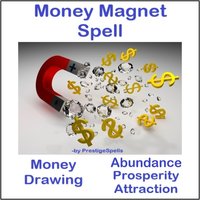 large red magnet drawing clear diamonds and gold dollar signs